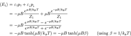 \begin{eqnarray*}
\left\langle E_1 \right\rangle \!\!\!&=&\!\!\!\varepsilon_\upa...
...\beta) \qquad\hbox{(using $\beta=1/k_{\scriptscriptstyle B}T$)}
\end{eqnarray*}