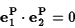 \begin{displaymath}{\bf e}_1^{\rm P}\cdot{\bf e}_2^{\rm P}=0\end{displaymath}